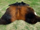Make Offer    Large Mahogany Brown Cowhide Rug Natural Cowhides Cow Hide Skin Em
