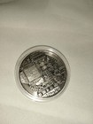 Collectible Physical Bitcoin Commemorative Silver Plated Coin With Protective Ca