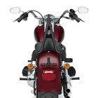 24 gloss Black Backrest Sissy Bar For Harley Cross Bones Softail Fatboy Lo Flstf