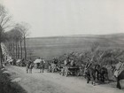Original 1918 Print   On The Way To The Trenches 