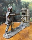 Original William Tell Cast Iron Mechanical Bank J e Stevens Antique 1896 Repair