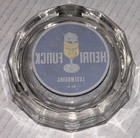 Vintage  Henri Funck Beer  Luxembourg  Glass Ash Tray  4-1 2 Inches Dia  