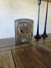 Antique Nickel Plated Cast Iron Prudential Registering Dime Still Bank