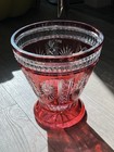 Shannon By Waterford Cranberry Crystal Millennium Toasts Champagne Ice Bucket