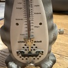 Wittner Taktell Figural Cat Metronome Germany Black Bow Piano Music Timing