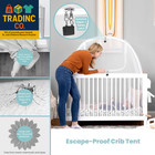 Breathable Mesh Crib Tent To Keep Baby From Climbing Out  Crib Net Canopy With A