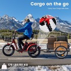 Bike Cargo Trailer With Universal Hitch  176 Lbs Capacity  Foldable Utility