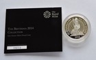 2014 Royal Mint Silver Proof   2 Britannia Cased With Coa