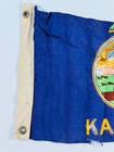 Vtg State Of Kansas Silk Flag Ad Astra Per Astera Boat Antique  2