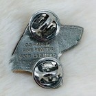 Vtg 1998 Yellow Lab Dog Head Pewter Lapel Pin By Gg Harris