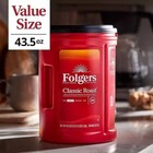 Folgers Classic Roast Ground Coffee  43 5 Oz  With Sb Scoop