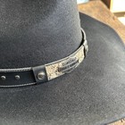 Vintage Harley Davidson Motorcycle Biker Snakeskin Print Hat Band Western Black