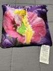 Tinkerbell Sitting On Pink Flower Pillow
