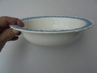 Vintage Wedgwood Embossed Queen s Ware Lavender White Oval Vegetable Bowl