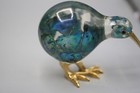 Vintage Genuine Paua Shell Kiwi Bird New Zealand  Souvenir Figurine Resin Z1