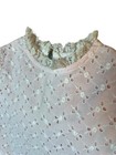 Vintage Tiny Town Pink White  1950 60 Dress Child Lace Eyelet Toddler Baby Girl