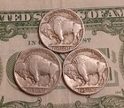 Lot Of 3 Buffalo Indian Head Nickel Coins With Full Dates  Us Coins  No Culls 