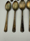 Vintage Wm A Rogers Silverplate 4 5  Spoons Lot Of 9 Ornate Flatware