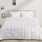 Soft  Lightweight Down-alternative Comforter Set  3 Full queen Bright White