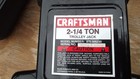 Vtg Sears Craftsman 2 1 4 Ton Trolley Jack  875 505220 Case   Instructions