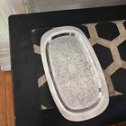 Antique Engraved Silverplate Tray- Small