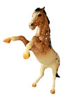 Leopold Breyer  1 500 Blue Ribbon Fighting Stallion Chestnut Roan 712285 Vtg Clu