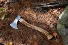 New Handmade Viking Axe 16  Damascus Steel Bearded Camping Hatchet Gift W Sheath