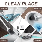 Sellemer Toilet Brush And Holder Set For Bathroom  Flexible Toilet Bowl Brush