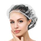 200pcs Disposable Shower Caps Plastic Clear Hair Cap Large Thick Waterproof Bath