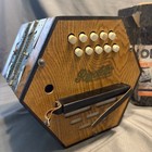 Vintage Rigoletto Concertina 20 Key Music Box Accordion Instrument Germany Euc