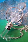 Quartz Crystal Spinning Merkaba Dowsing Pendulum With Point  Spin Pendulum