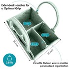 2 Pack Diaper Caddy Organizer - Portable Baby Caddy Organizer With Handle  Nu   