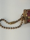 Rare Vtg Crisloid Loaded Trick Dice Set Brass Cages Ball Chain Usa Gambling Kit