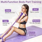 6 Tube Pedal Resistance Device exercise Bands With Handles pedal Resistance Band