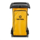 Commercial Janitorial Cleaning Cart Caddy With Cover - Shelves  Vinyl Bag  Black