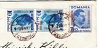 Romania Sc 462 pair  461-scarce Franking-bucharest 6 jan 37-registered