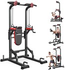 Power Tower Multifunction Strength Training Dip Station Pull Up Bar With Bench