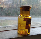 1880s Yellow Amber Iodide Ammonium Mallinckrodt St louis Drugstore Med Bottle