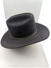 Vtg Beaver Hats Cowboy Sz 7 Black 5x Fur Felt Country Western 3 75  Br 5 5  Crw