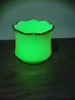 Antique Custard Glass Toothpick Holder Souvenir Of Highmore  South Dakota 2 5 