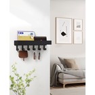 Ropalins Key Holder Wall Mount Magnetic Adhesive  Key Hooks Rack With Shelf     