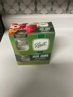 Ball 8 Oz Fruit Embossed Jam Jelly Jars 4 Pack New In Box