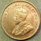 1920 Canada Cent Lovely Circulated Red-brown King George V Canadian Penny