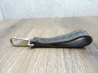 Black Leather Tooled Duty Belt Key Holder
