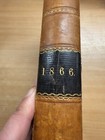  rare  1866 Jan-dec Punch Magazine Bound Volume 50 Illustrated Book  p8 