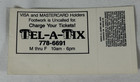 Journey Raised On Radio Tour Ticket Stub 9 19 1986 - Mcnichols Arena Denver Co