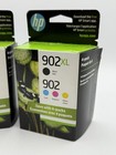 Set Of 2 Hp 902xl 902 Black Color 4 Pack Ink Cartridge Xl New In Box Exp 03 25
