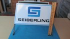 Vintage Metal Tin Sign Seiberling Tire Display Garage Store Rare 70s