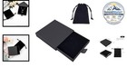 Jewelry Gift Box Black 9 X 9 X 1 8 Cm Velvet Bag Necklace Bracelet Organizer