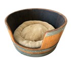 Wine Barrel Pet Bed   Reclaimed Wine Barrel Dog Or Cat Bed